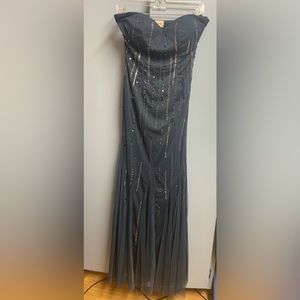 Lace and Beads strapless dress